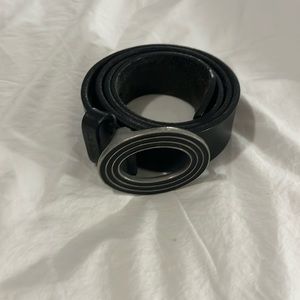 Paul Smith bridle leather black belt